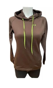Womens Under Armour Coldgear Pullover Hoodie Brown Size Small S - Picture 1 of 10