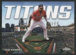 2023 Topps Chrome Titans #CT-8 José Ramírez Cleveland Guardians 413 - Picture 1 of 2