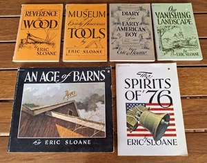 Eric Sloane Lot Barns, Spirits of 76, Tools, Reverence Wood, Landscape, Diary - Picture 1 of 3