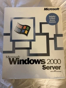Microsoft Windows 2000 Server Includes 5 Client Access Licenses _ Retail Product - Picture 1 of 7