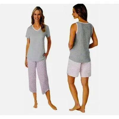 Juego de pijama de mujer Lucky Brand de 4 piezas Foto 1 de 4