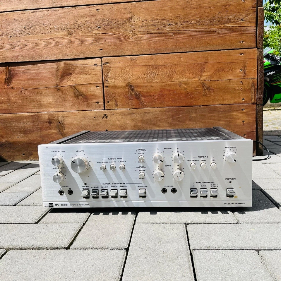 Dual CV 1600 Stereo Integrated Amplifier Vintage Vollverstärker Silber - Bild 1 von 4