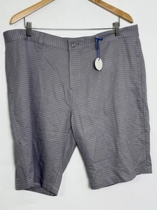 Travis Mathew Men’s Golf Shorts Performance Gray Striped 40x11 NWT - Picture 1 of 4