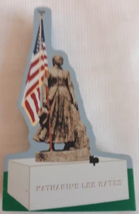 Cat's Meow Katharine Lee Bates Statue Falmouth, MA 2002 Collector's Club Wooden - Picture 1 of 14