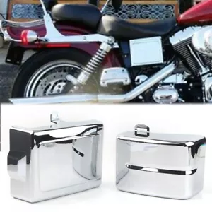 Battery Side Covers Fit Harley Dyna Fat Street Bob Low Rider Super Glide 2006-17 - Picture 1 of 13