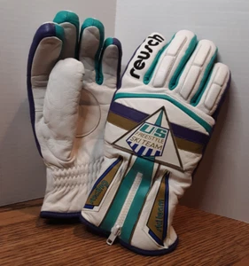 Reusch US Freestyle Ski Team Racing Winter Handschuhe Vintage Leder - Gr. 11 (EU 9) - Bild 1 von 23