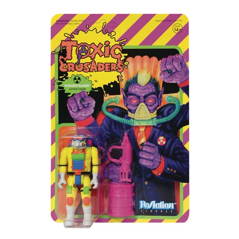 Radiation Ranger Toxic Crusaders Super 7 ReAction Action Figure New Cover