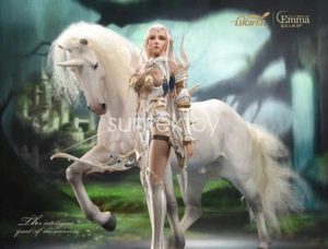 LUCIFER LXF1904B Seamless Female Body Elf Queen- Emma with Unicorn 1/6 FIGURE - Picture 1 of 12
