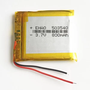 Celle batteria ricaricabile Lipo 3,7 V 800 mAh per registratore GPS PDA fotocamera 503540 - Foto 1 di 10