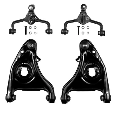 4pcs Front Upper and Lower Control Arms For 1995-2002 MERCURY GRAND MARQUIS Foto 1 de 4
