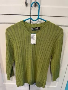 Neue Teenager Junioren 525 Amerika Mode grün 3/4 Ärmel Pullover Top XL Wert $52 - Bild 1 von 3