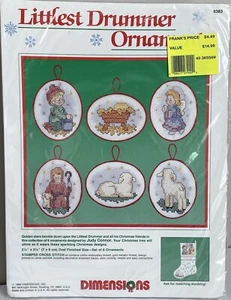 Dimensions Christmas gestempelt Cross Stitch Ornament Kit #8383 Littlest Drummer - Bild 1 von 11