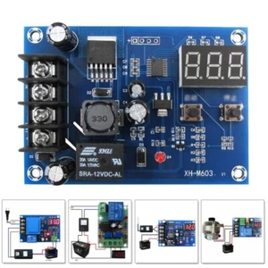 Scheda Controllo Alimentazione Caricabatterie 12V con Voltmetro DC e Rel?? per B - Afbeelding 1 van 43