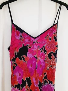Vintage H&M Divided Silk Blend Devore Slip Dress. Size 14 (see measurements) - Picture 1 of 3