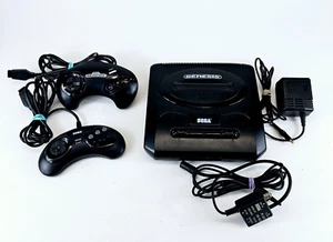 Paquete de consola Sega Genesis modelo 2 probado funcionando controladores OEM limpios - Imagen 1 de 15