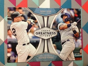 Derek Jeter Gleyber Torres Yankees 5x7 ( #/ 49made) 2019 Topps Greatness Returns - Bild 1 von 1