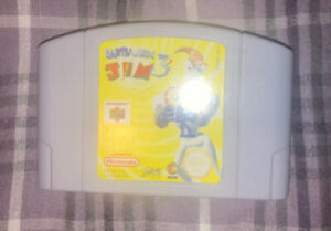 Panier de jeu authentique Earthworm Jim 3D Nintendo 64 N64 PAL