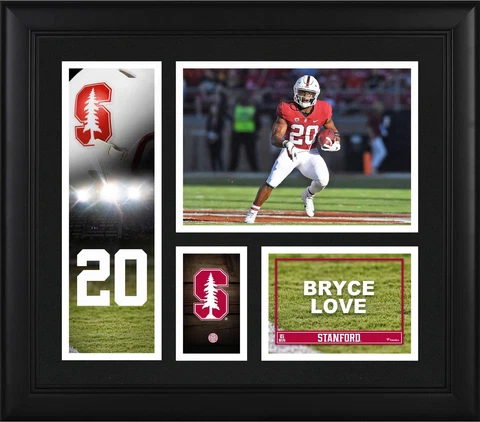 Bryce Love Stanford Cardinals Framed 15" x 17" Player Collage Cover