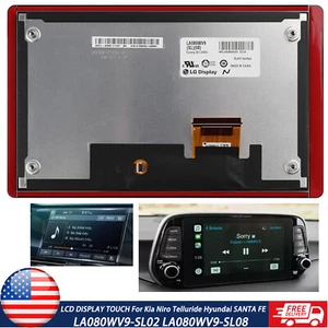 LCD DISPLAY TOUCH SCREEN HYUNDAI Kia LA080WV9-SL02 LA080WV9-SL08 SL04 SL06 - Bild 1 von 9