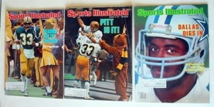 3 TONY DORSETT Sports Illustrated magazine lot 1976 1977 1983 Pitt Dallas Cowboy - Picture 1 of 9