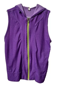Under Armour Hoodie Vest Girls Youth XL Full Zip Sleeveless Purple - Picture 1 of 6