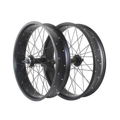 20/24/26x4.0 Inch Fat Tire Snow Bike Super-wide Wheelset 36 Holes 80/100mm Width - Image 1 of 4