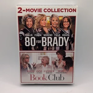 80 For Brady / Book Club 2 Movie Collection DVD - BRAND NEW SEALED - Foto 1 di 4