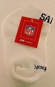 NFL New Orleans Saints White Youth Ankle Socks, Size 6-8 1/2 - Picture 1 of 2