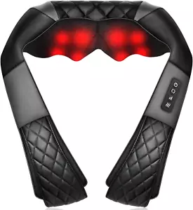 Shiatsu Neck & Shoulder Massager Back Massager with Heat Gifts for Women/Men/Mom - Picture 1 of 12