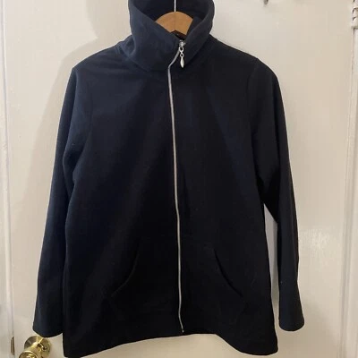 Vellón con cremallera para mujer D & Co. con bolsillos laterales y cuello alto talla (S) Foto 1 de 4