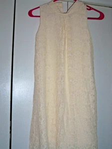 Art Class Girls Size Large  (10-12) Dress Ivory Lace Lined EUC - Picture 1 of 7