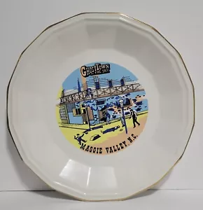 Rare Ghost Town In The Sky Maggie Valley North Carolina Souvenir Plate - Picture 1 of 2