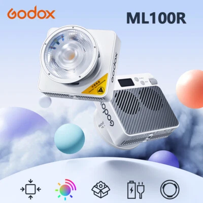 Godox ML100R Full Color RGB LED Video Light 1800K-10000K Pocket Fill Light New - Image 1 of 4