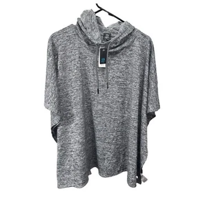 New Gap Gapfit XS Women’s Dolman Poncho Hooded Pullover short Sleeve Beach - Picture 1 of 10
