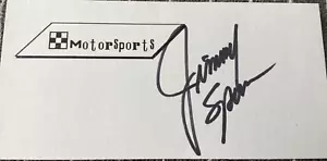 JIMMY SPENCER Personally Autographed Signed NASCAR Card RACING FreeShip - Picture 1 of 2