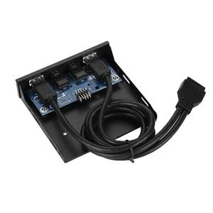 USB3.0 Floppy Front Panel 3.5in 2 USB3.0 Interfaces With Mic NEW - Bild 1 von 9