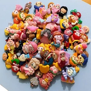 20 Pieces Assorted Flatback Resin Cute Princess Girls for Crafts Embellishments - Picture 1 of 8