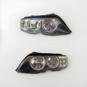 BMW X5 E53 Headlights Pair facelift Xenon w/upgraded angel eyes - Picture 1 of 11