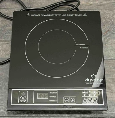 Queimador portátil de indução Duxtop 1800W, preto/prata 8120MC/BT-180G2 - Imagem 1 de 3