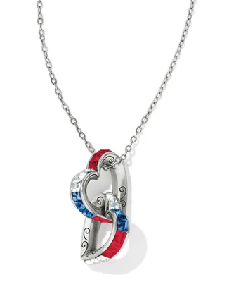 Collar largo Brighton Spectrum Hearts rojo blanco azul JL7113 precio de venta sugerido por el fabricante 98 USD nuevo con etiquetas Foto 1 de 2