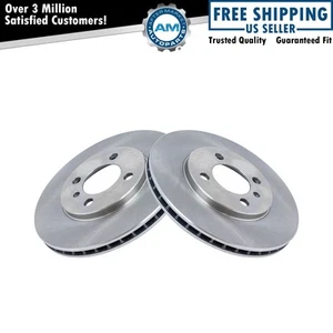 Front Vented Disc Brake Rotor Pair Set for BMW E30 3 Series - Picture 1 of 3