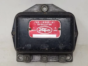 1938-55 FORD MERCURY OEM 6V  VOLTAGE REGULATOR ADJUSTABLE FAC-10505-A1  - Afbeelding 1 van 16
