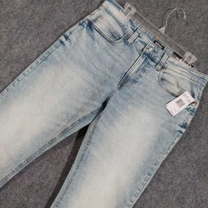 Buffalo David Bitton Jeans Mens 32x32 Light Wash Relaxed Straight Driven Denim - Picture 1 of 11