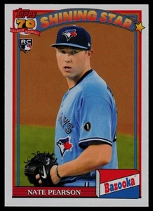 2021 Topps Archives #91BZ-15 Nate Pearson Bazooka Shining Stars Blue Jays - Picture 1 of 2