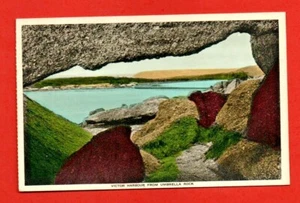 1930s VICTOR HARBOUR SA AU postcard hand coloured jetty from GRANITE ISLAND - Foto 1 di 2