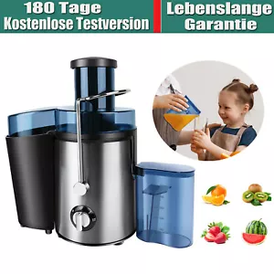 1000W Zentrifugaler Entsafter Öffnung gemüse Obst- Saftpresse Saft Juicer 500ML - Bild 1 von 13