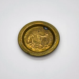 Style Ancien Assiette en Laiton Avec Prägedekor Marocain - 10cm Diamètre # - Picture 1 of 7