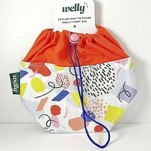 First Aid Kit Bag Welly Human Repair Fabric Draw String Bag Stash Medical Urgent - Picture 1 of 3