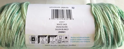 Lot of 2- Caron Simply Soft SPECKLE-PAINTS-FRECKLE STRIPES Yarn- 5 oz each - Image 1 of 2