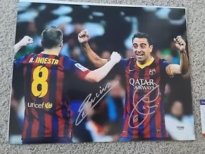 Andres Iniesta & Xavi signed photo - Picture 1 of 2